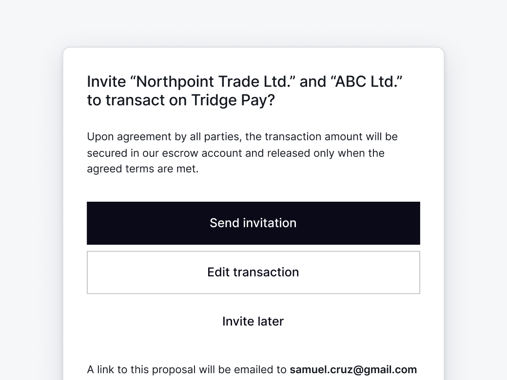 Invite both the buyer and the supplier